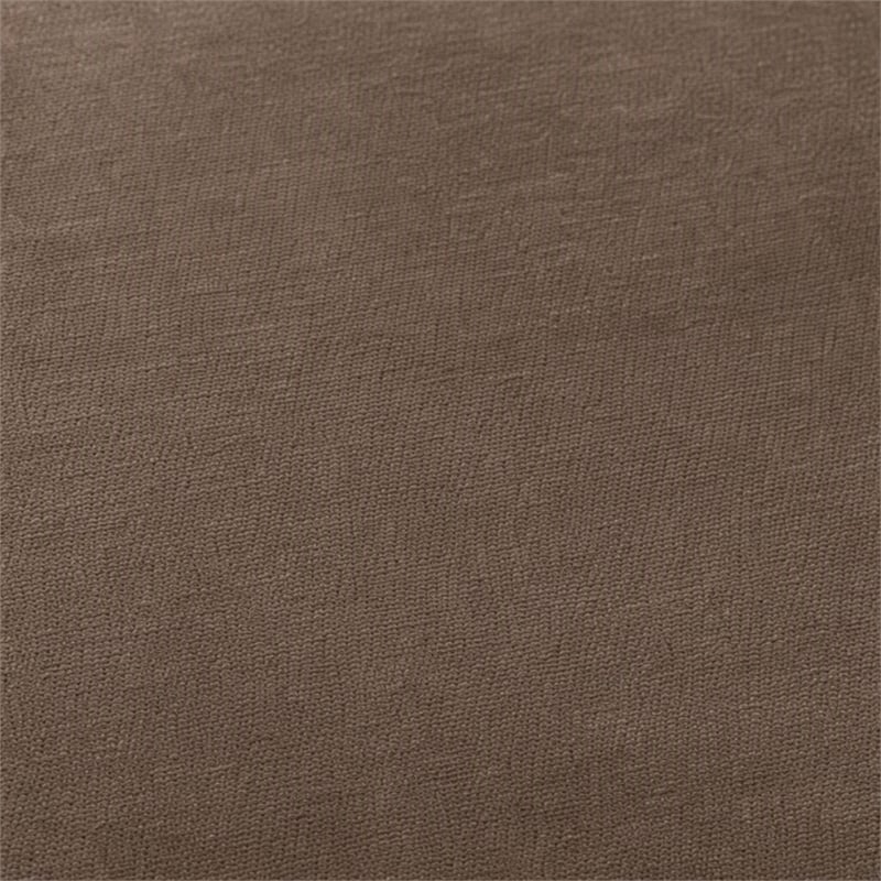 Bowery Hill Transitional Microfiber Sectional in Brown with Chaise