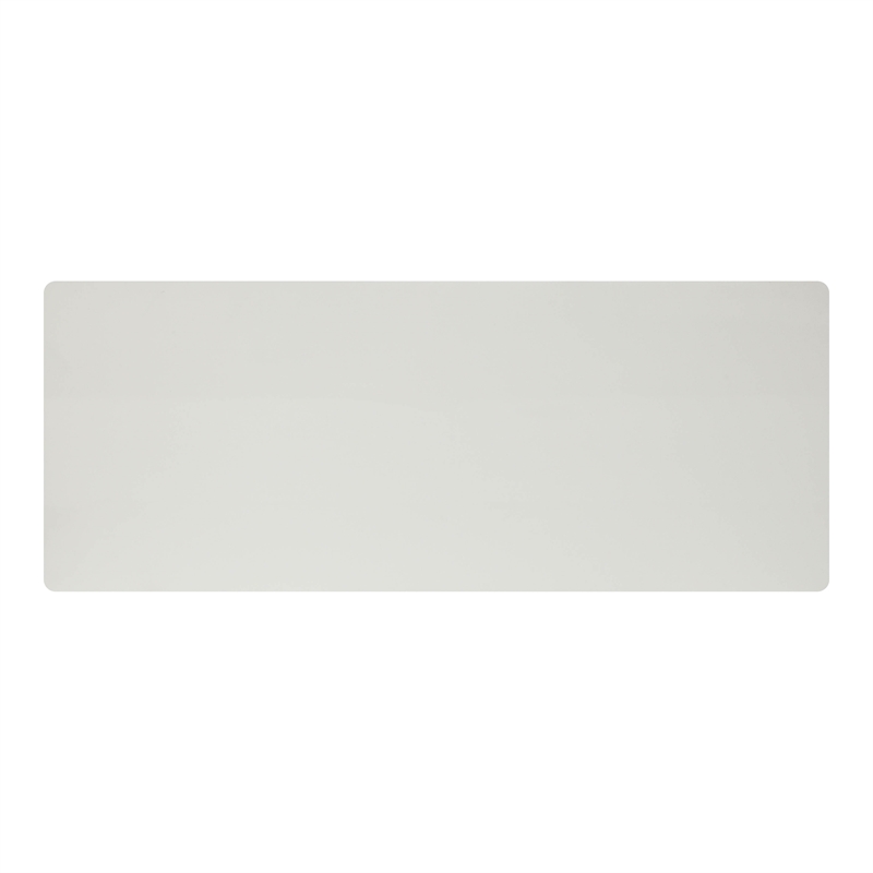 Bowery Hill Contemporary Faux Leather Tufted Bar Table in White