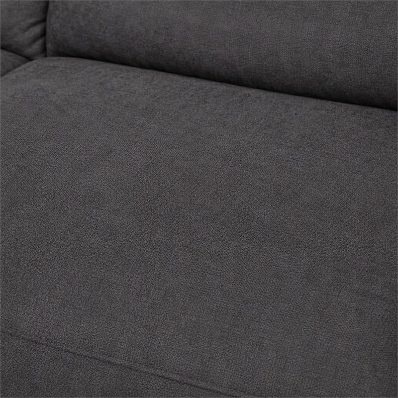 Bowery Hill L-Shaped Power Reclining Sectional with USB Ports in Gray