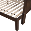 Bowery Hill Transitional Twin Over Full Bunk Bed in Walnut Finish