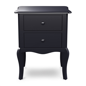 Bowery Hill Traditional Wood 2-Drawer Nightstand in Blue
