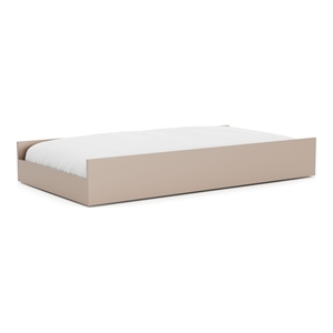 Bowery Hill Solid Wood Trundle in Rose Gold Finish for Under-Bed Storage