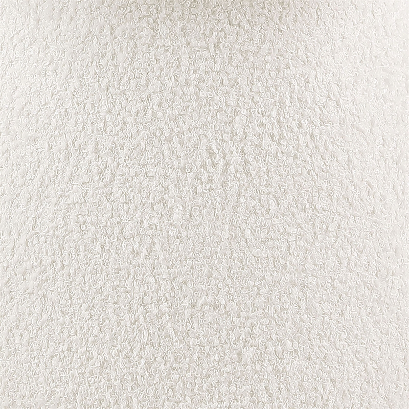 Bowery Hill Mushroom Stool with Teddy Upholstery in Beige for Modern Spaces