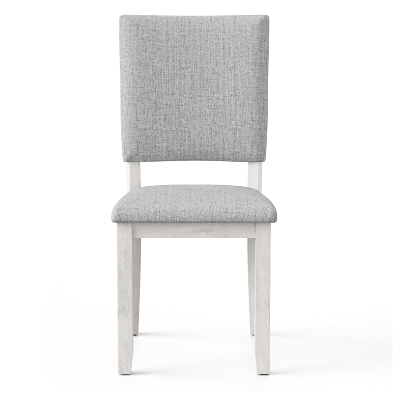 Bowery Hill Fabric Upholstered Gray Side Chairs (Set of 4)
