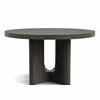 Bowery Hill Solid Wood Round Dining Table in Ash Gray
