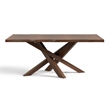 Bowery Hill Mid-Century Modern Dining Table in Rich Walnut