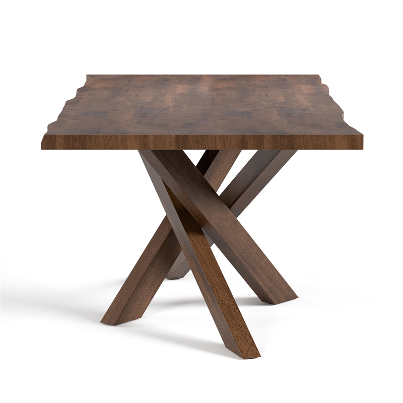 Bowery Hill Mid-Century Modern Dining Table in Rich Walnut