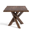 Bowery Hill Mid-Century Modern Dining Table in Rich Walnut