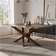 Bowery Hill Mid-Century Modern Dining Table in Rich Walnut