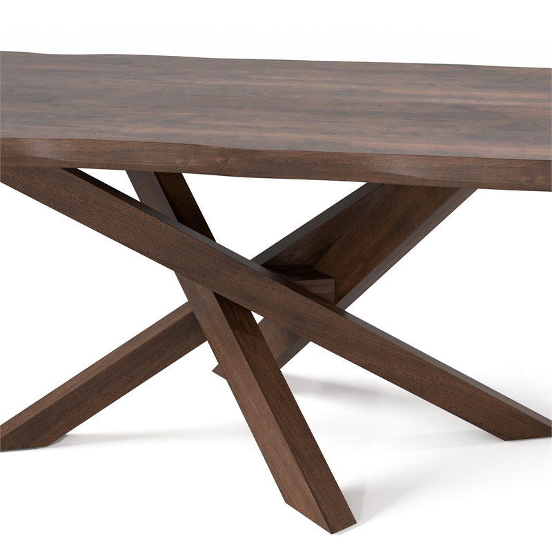 Bowery Hill Mid-Century Modern Dining Table in Rich Walnut