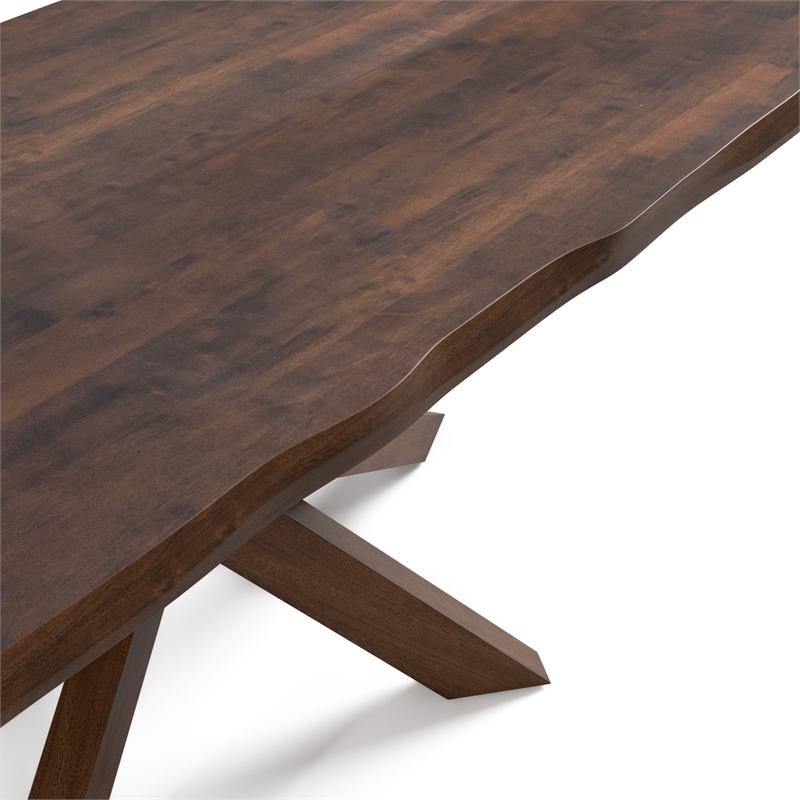 Bowery Hill Mid-Century Modern Dining Table in Rich Walnut