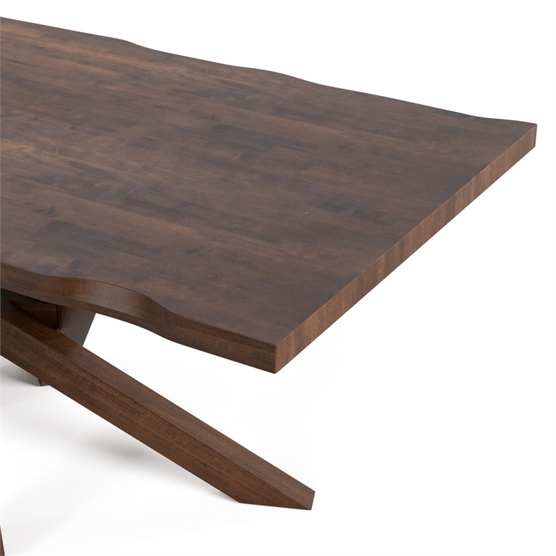 Bowery Hill Mid-Century Modern Dining Table in Rich Walnut