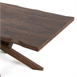 Bowery Hill Mid-Century Modern Dining Table in Rich Walnut
