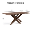Bowery Hill Mid-Century Modern Dining Table in Rich Walnut