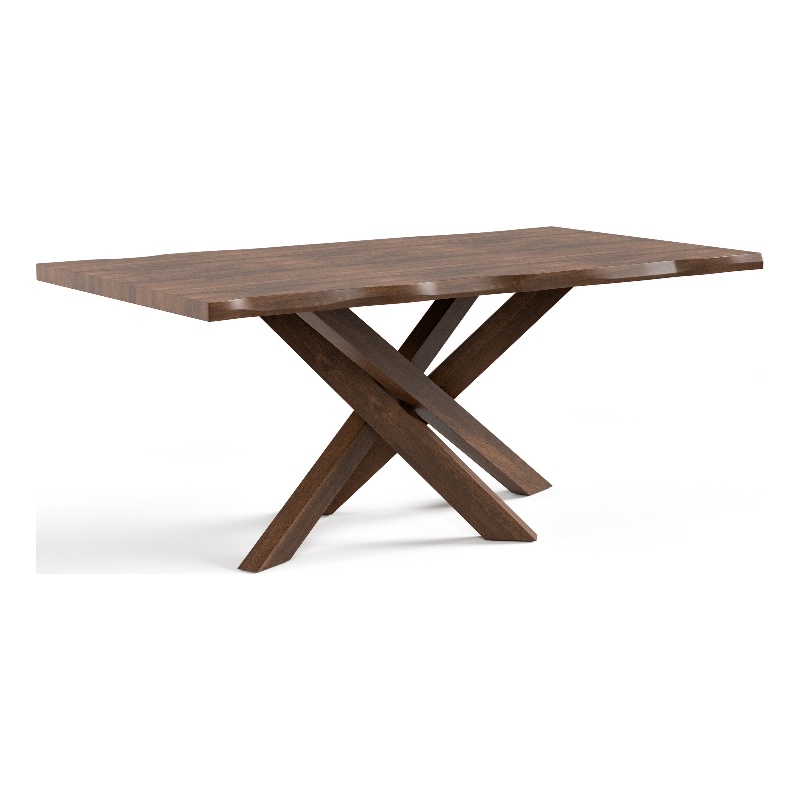 Bowery Hill Mid-Century Modern Dining Table in Rich Walnut