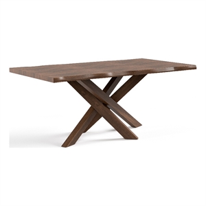 Bowery Hill Mid-Century Modern Dining Table in Rich Walnut