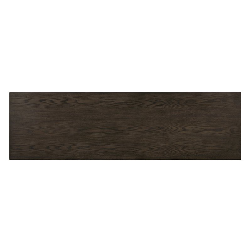 Bowery Hill Transitional 60-In TV Stand in Grey with Glass Cabinets