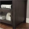 Bowery Hill Transitional 60-In TV Stand in Grey with Glass Cabinets