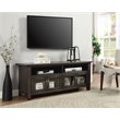 Bowery Hill Transitional 60-In TV Stand in Grey with Glass Cabinets