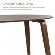 Bowery Hill Oval Solid Wood Dining Table in Walnut Finish