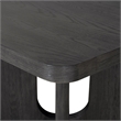 Bowery Hill Solid Wood Square Counter Height Table in Ash Gray