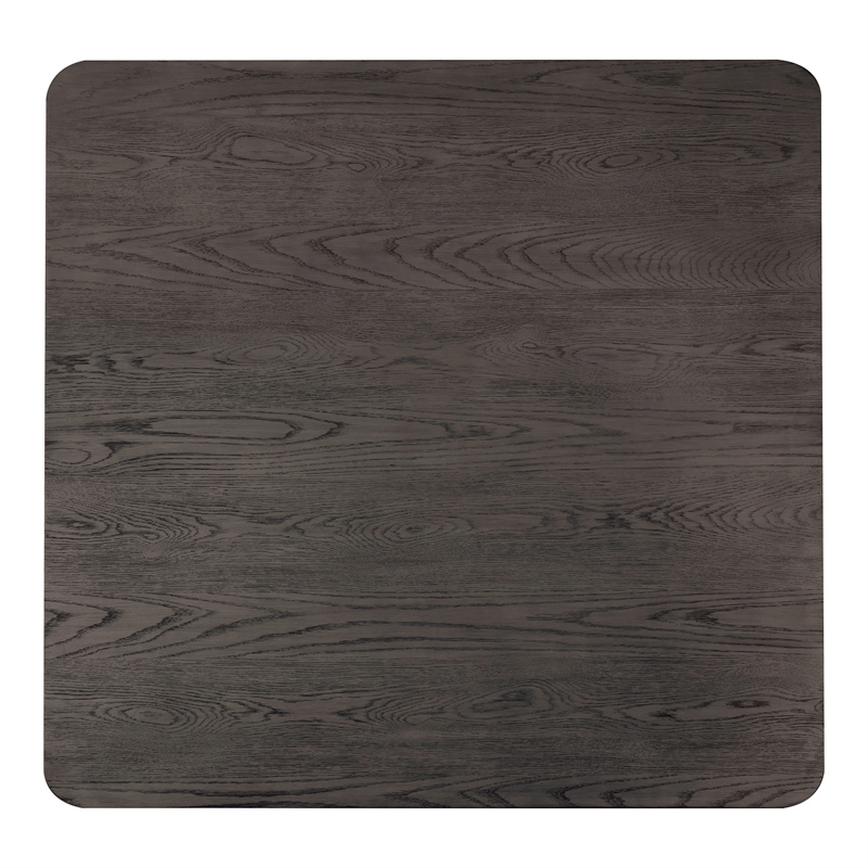 Bowery Hill Solid Wood Square Counter Height Table in Ash Gray