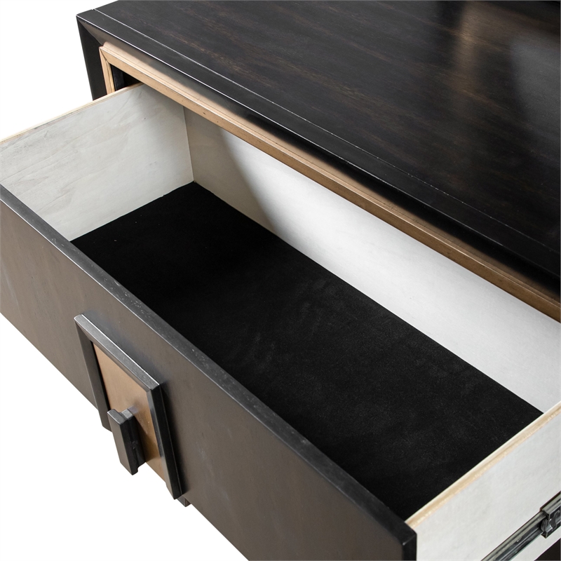 Bowery Hill 6-Drawer Solid Wood Dresser in Espresso Finish
