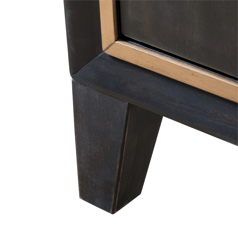 Bowery Hill 6-Drawer Solid Wood Dresser in Espresso Finish