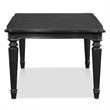 Bowery Hill Wood 84-Inch Dining Table in Black