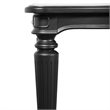 Bowery Hill Wood 84-Inch Dining Table in Black