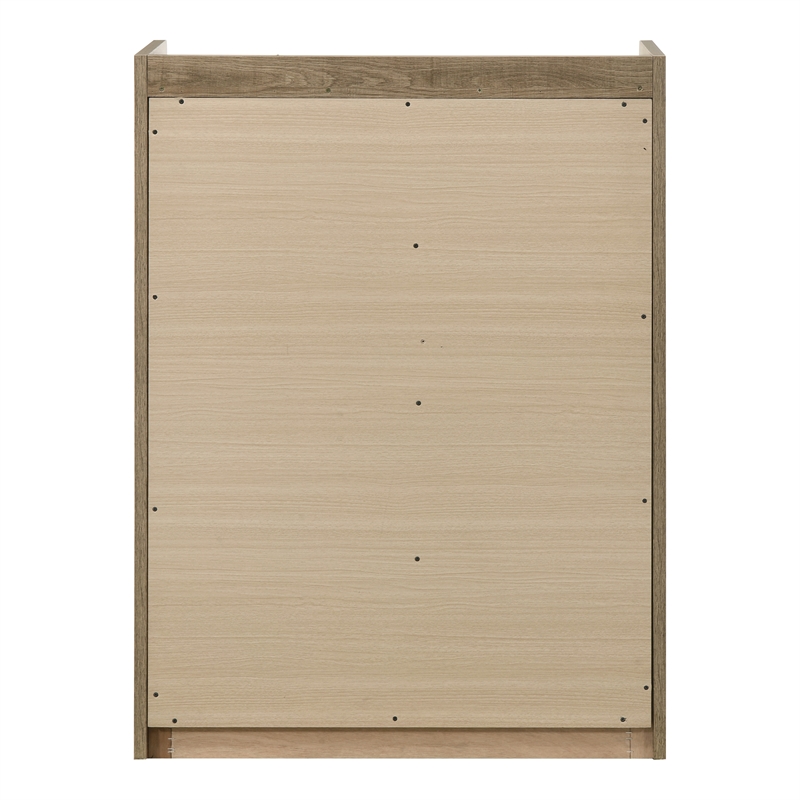 Bowery Hill 4-Drawer Chest in Dusty Oak Finish with Dovetail Detail
