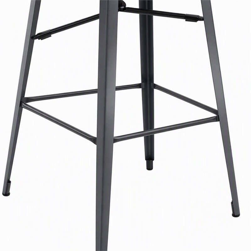 Bowery Hill 26-Inch Metal Bar Stool in Gunmetal (Set of 2)