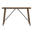 Bowery Hill Solid Wood Trestle Counter Table in Walnut Finish