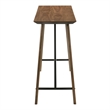 Bowery Hill Solid Wood Trestle Counter Table in Walnut Finish