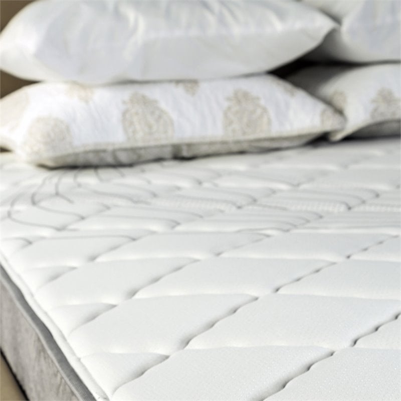 Bowery Hill Edge Queen Pocket Coil Mattress with Foam in White