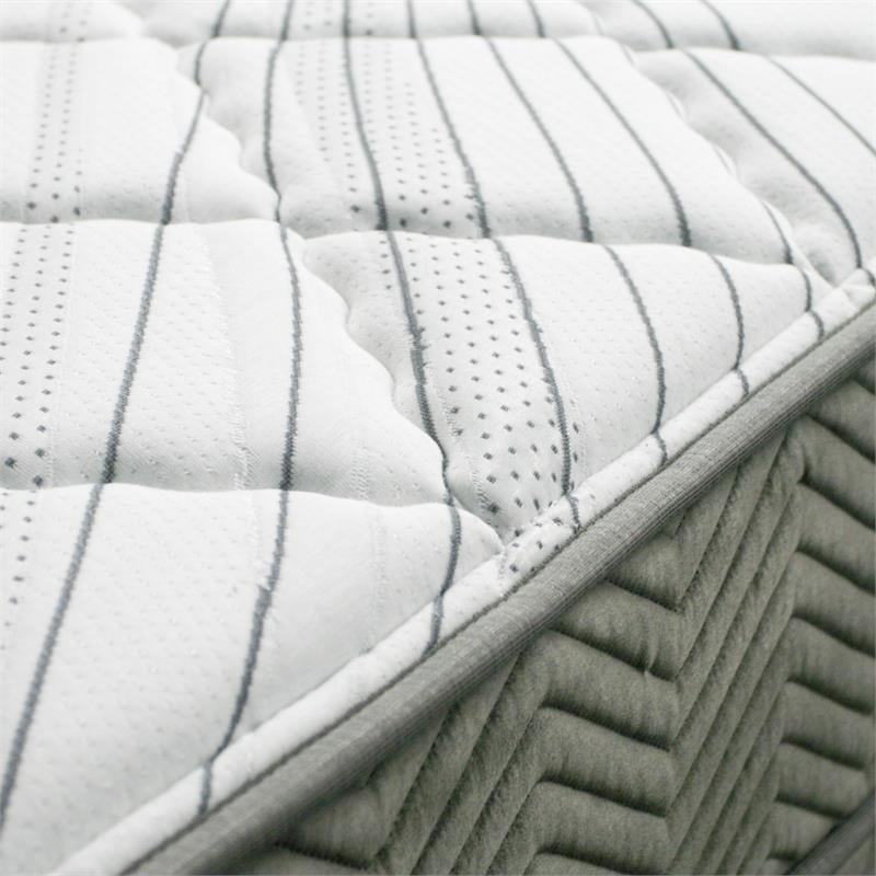 Bowery Hill Edge Queen Pocket Coil Mattress with Foam in White