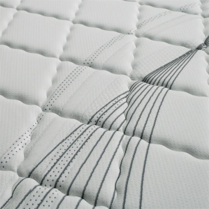 Bowery Hill Edge Queen Pocket Coil Mattress with Foam in White