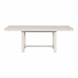Bowery Hill Extendable Rubberwood Dining Table in Rustic White Oak