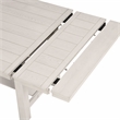 Bowery Hill Extendable Rubberwood Dining Table in Rustic White Oak
