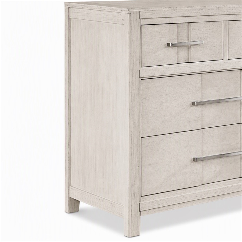 Bowery Hill 7-Drawer Wood Dresser in White Finish