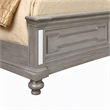 Bowery Hill Transitional California King Bed in Silver
