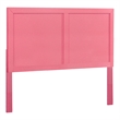 Bowery Hill Wooden Full/Queen Panel Headboard in Raspberry Pink Finish