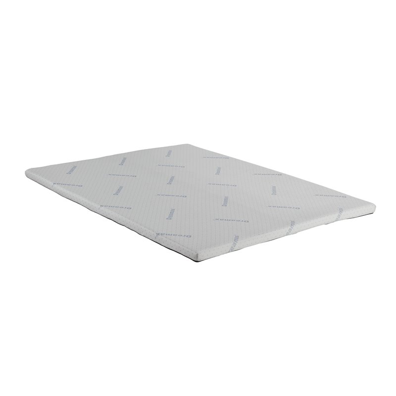 Bowery Hill Fabric California King Topper Mattress in White