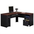 Pemberley Row Laminate Black Computer Desk L-Shaped 59.6