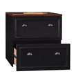 Pemberley Row Laminated Black and Cherry File Cabinet Rectangular 30.7