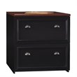 Pemberley Row Laminated Black and Cherry File Cabinet Rectangular 30.7