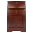 Pemberley Row Solid Wood Antique Walnut Secretary Desk Rectangular 38.58