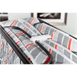 Pemberly Row Contemporary Metal Folding Bed with Memory Foam Mattress in Gray