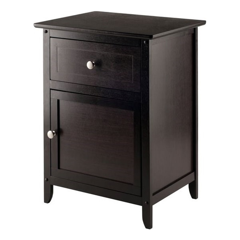Pemberley Row Solid Wood Espresso Nightstand Rectangular 25