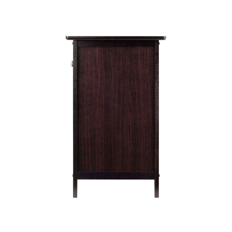 Pemberley Row Solid Wood Espresso Nightstand Rectangular 25
